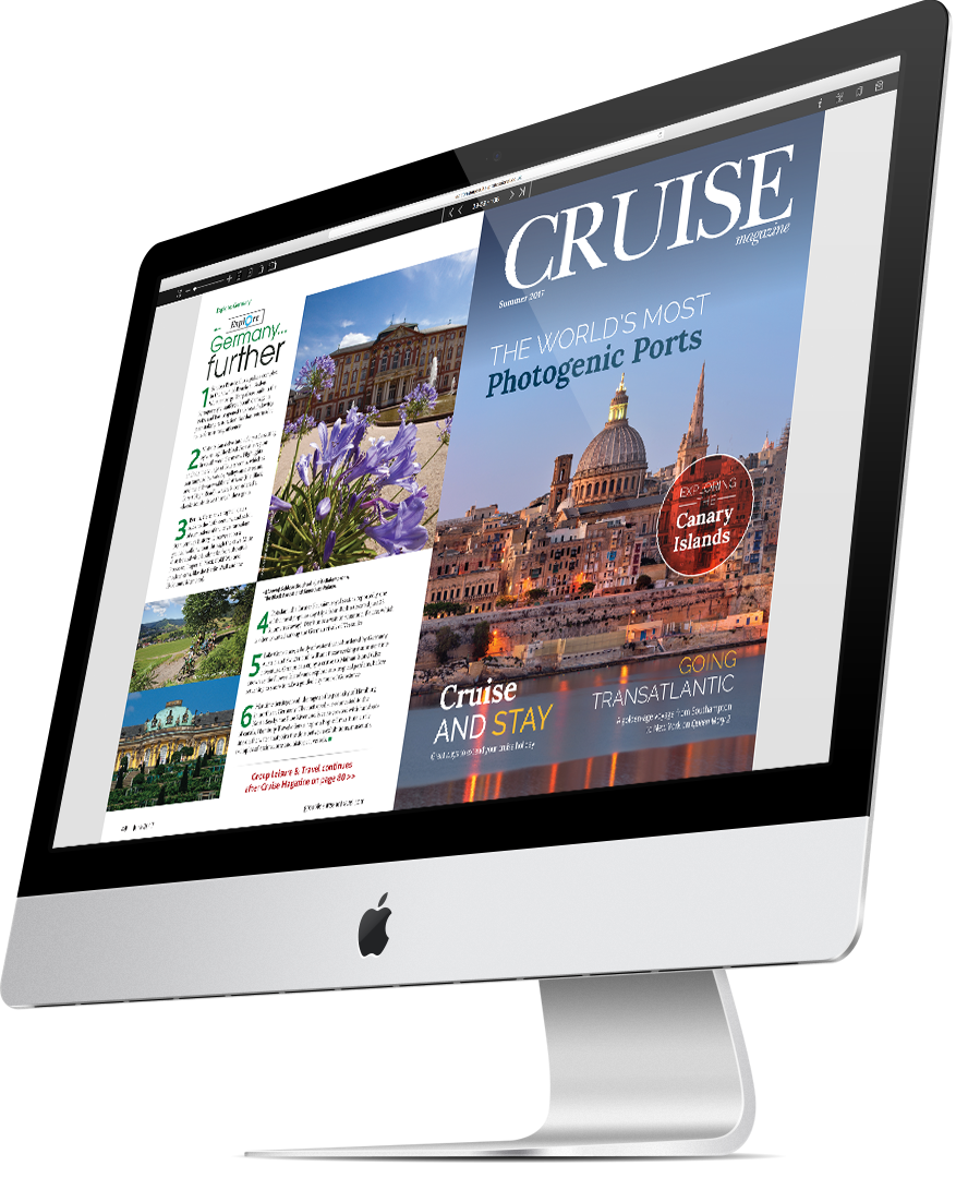 Cruise e-magazine on-screen