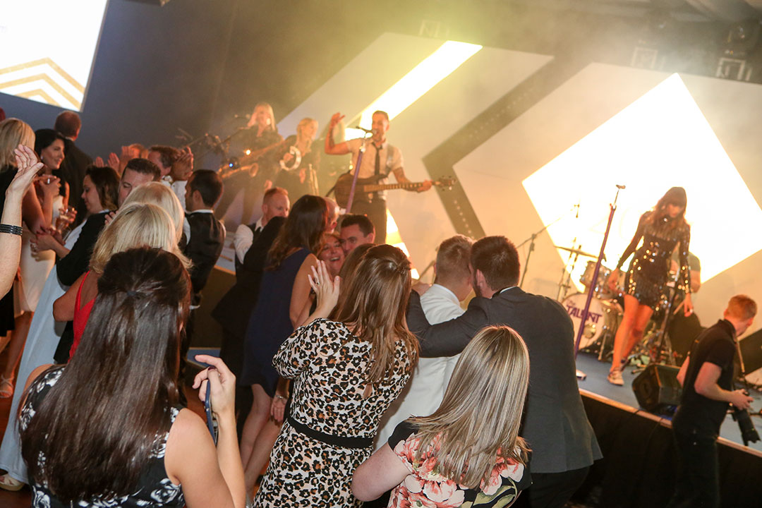 Group Leisure Awards band The Talent, performing at the after party