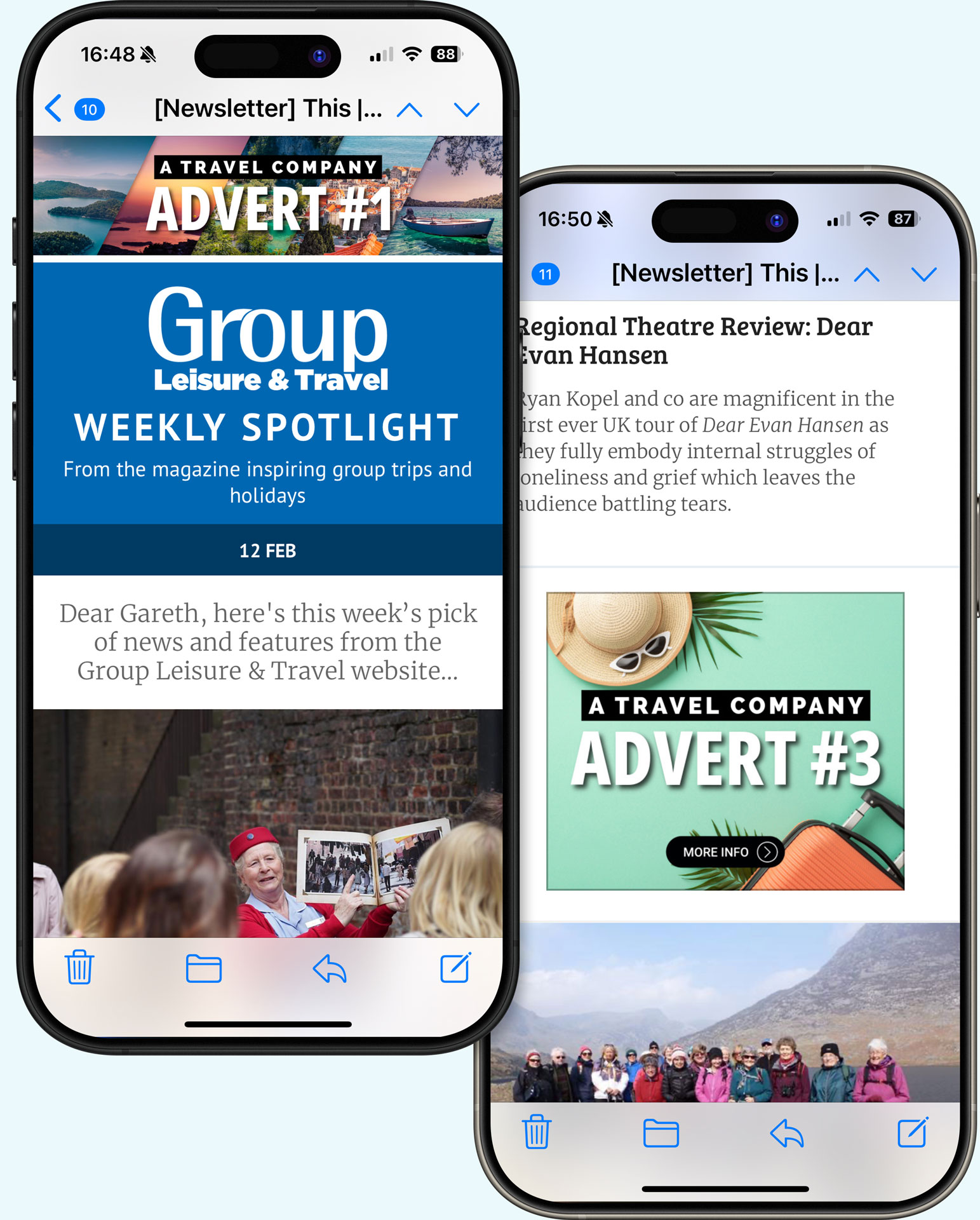 GLT Weekly Spotlight ads in position